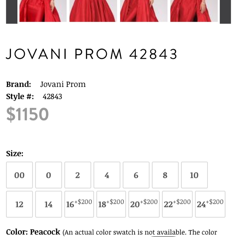 Jovani Halter Dress - NWT no alterations - Picture 6 of 8